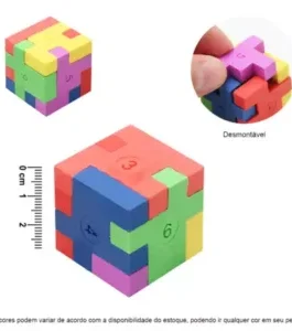 Borracha Tetris Cubo 6 em 1 BRW BO0015 Sortidos