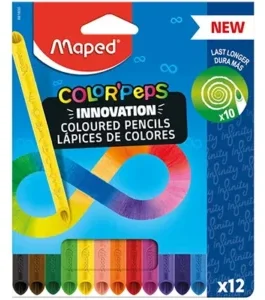 Lápis de Cor 12 cores, Color Peps Infinity, 861600, Maped – CX 1 UM